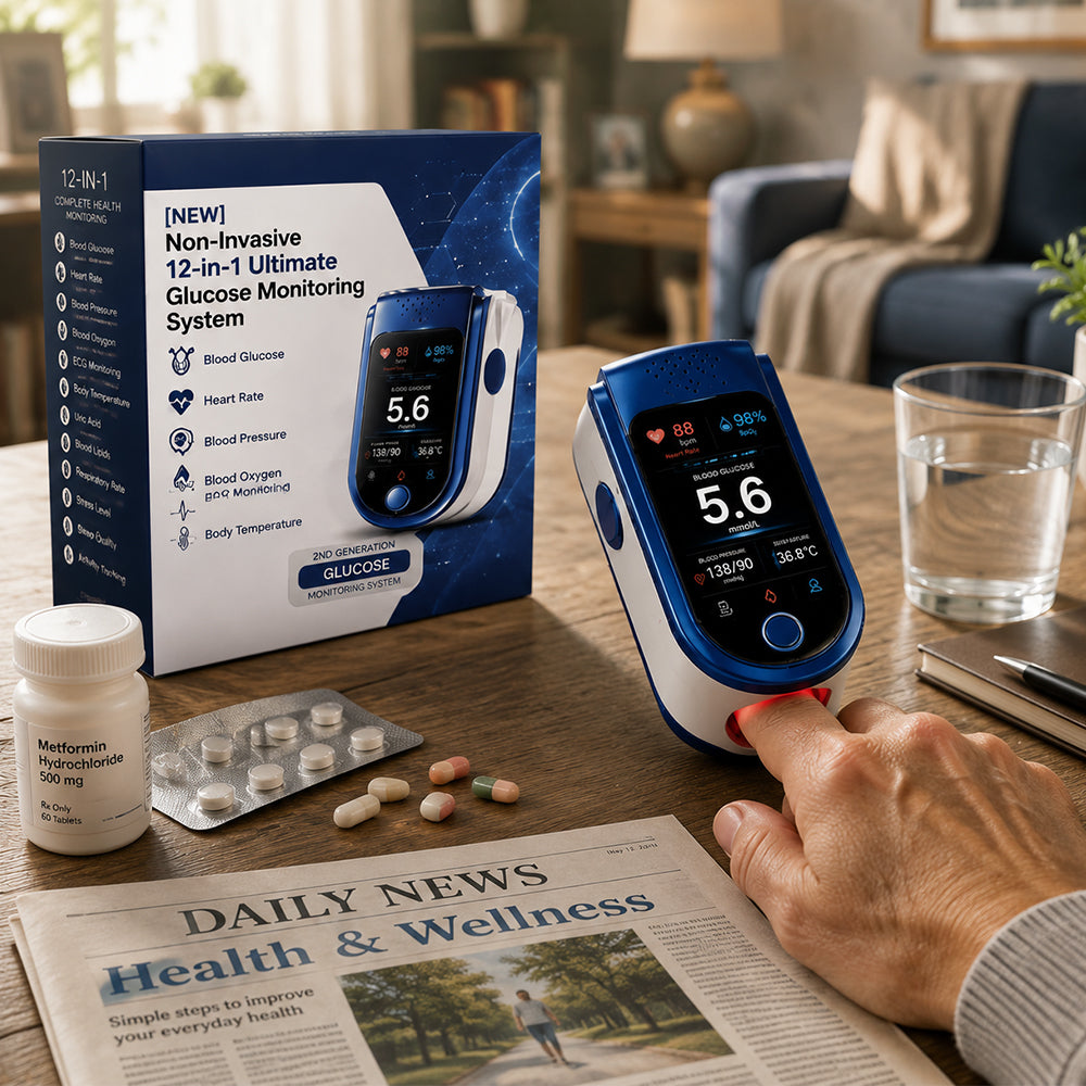 โ๏ธ Non-Invasive Daily Health Tracker | ๐ง Needle-Free Wellness Trend Monitoring Device