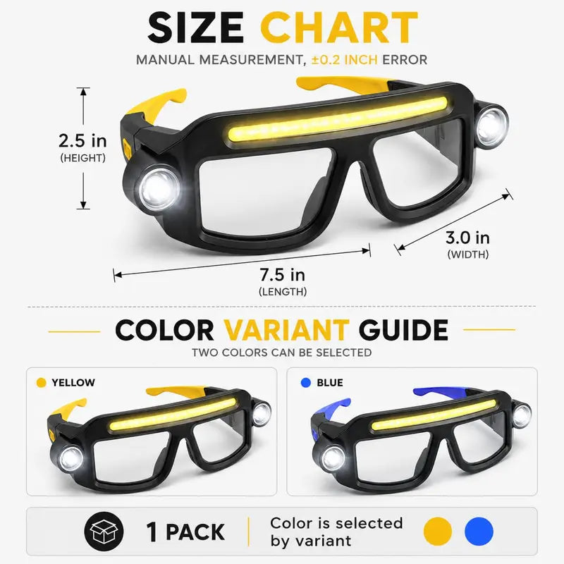 π‘ Hands-Free LED Light Glasses