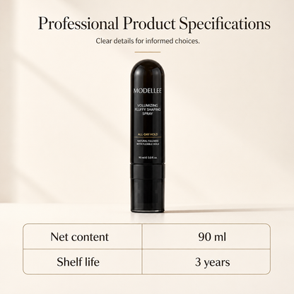 90ml Fluffy Hair Shaping Spray Long Lasting Volumizing Mist with Peach Fragrance