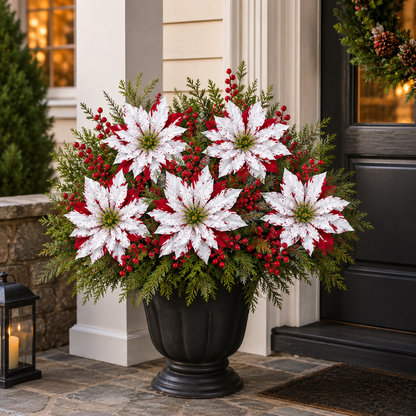 🌺🎄Christmas Poinsettia Planter Inserts