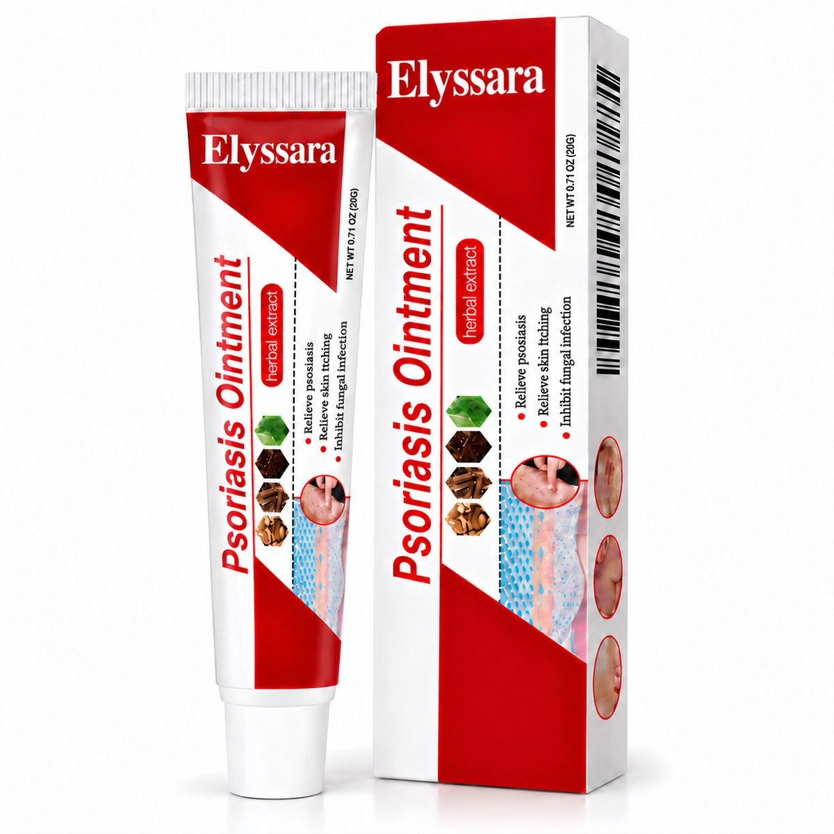 Elyssara Botanical Skin Relief Ointment for Dry, Itchy & Flaky Skin