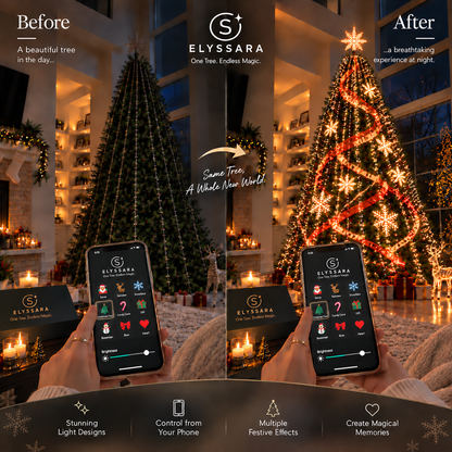 Elyssara Smart Animated Christmas Tree Lights