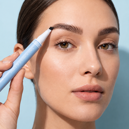 Waterproof 2-in-1 Micro-Fork Eyebrow Pen & Tinted Gel