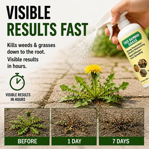 🔥2026 SALE - Fast-Acting Natural Weed & Grass Killer Spray