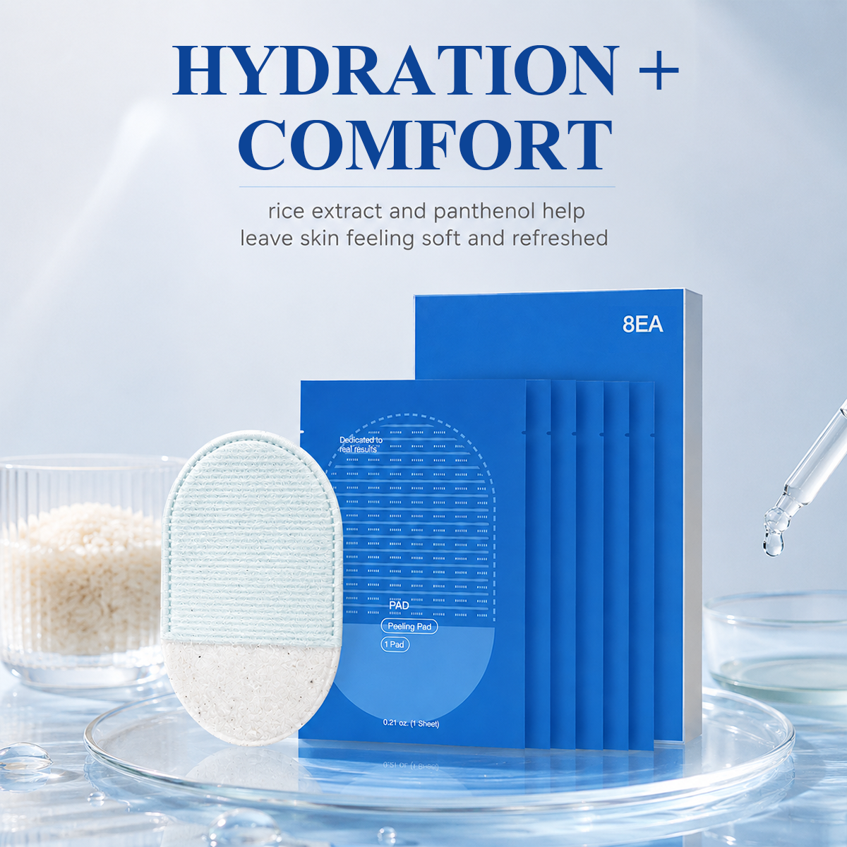 Body Exfoliating Scrub Pads For Bumpy Flaky Skin 8 Pack