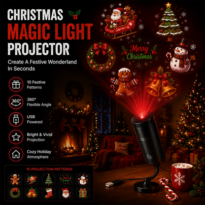 Plug-&-Play HD Star Projector: Halloween 6-Disc Set