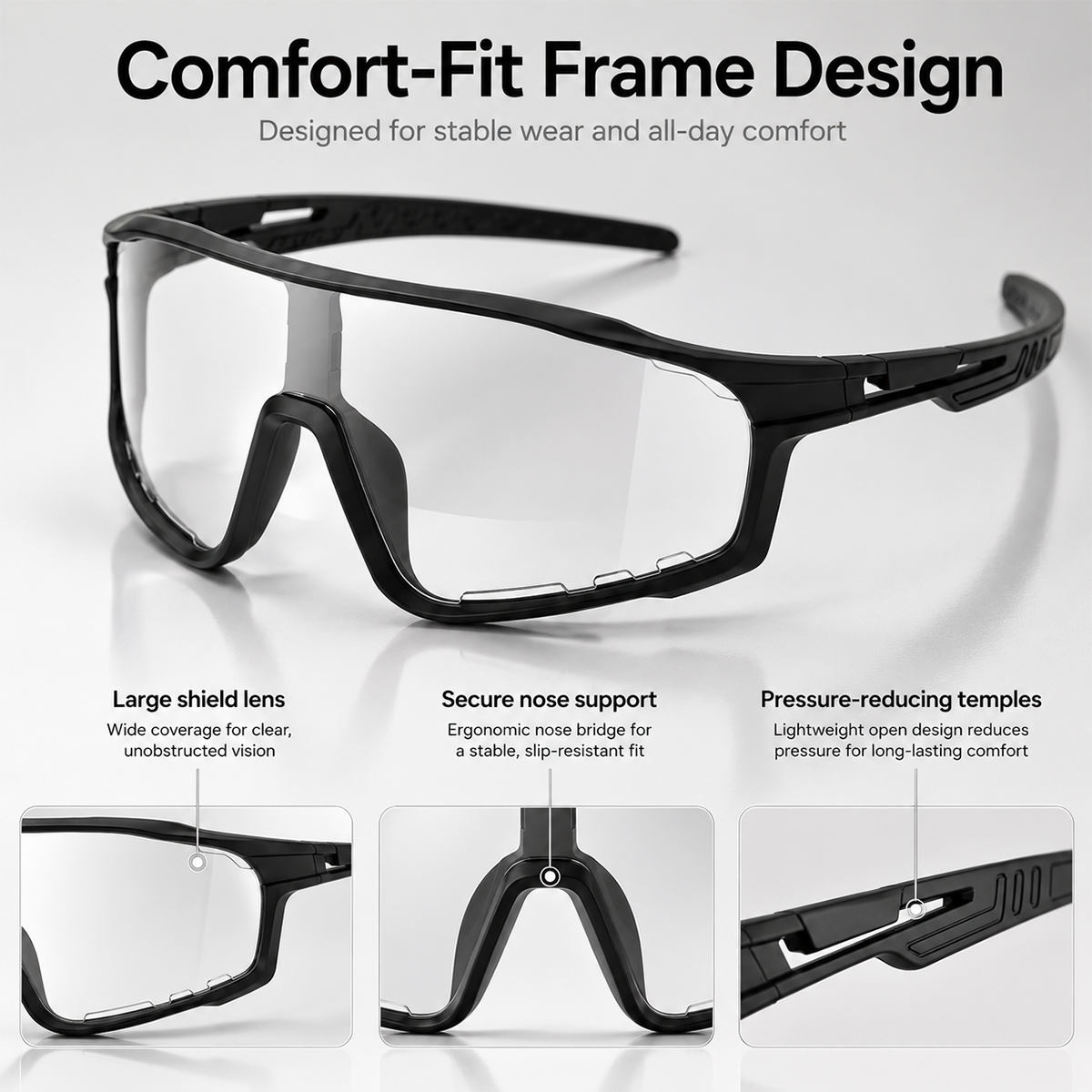 ☀️UV400 Photochromic Polarized Safety Glasses
