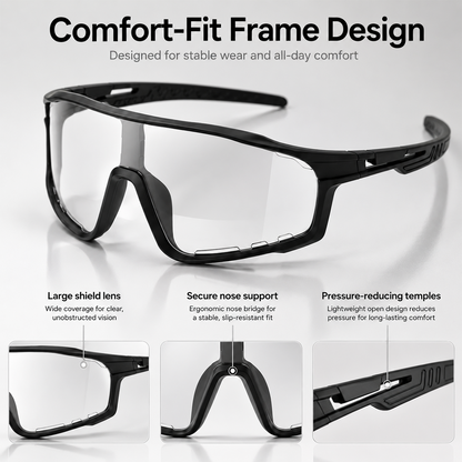 ☀️UV400 Photochromic Polarized Safety Glasses