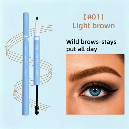 Waterproof 2-in-1 Micro-Fork Eyebrow Pen & Tinted Gel