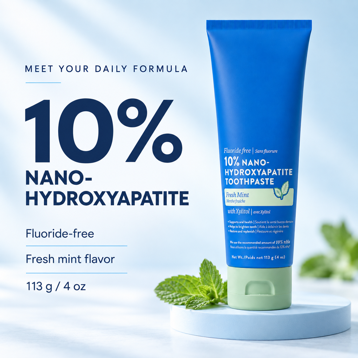 Elyssara 10% Nano Hydroxyapatite Toothpaste - Whitening & Repair