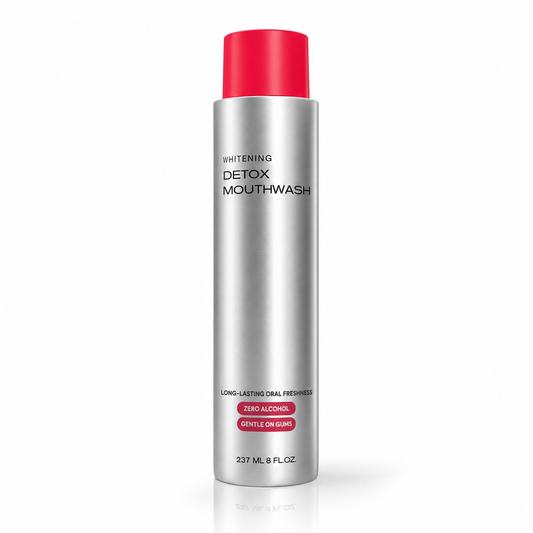 Advanced Stain-Lifting Whitening Mouthwash: Visible Debris Removal & Fresh Breath