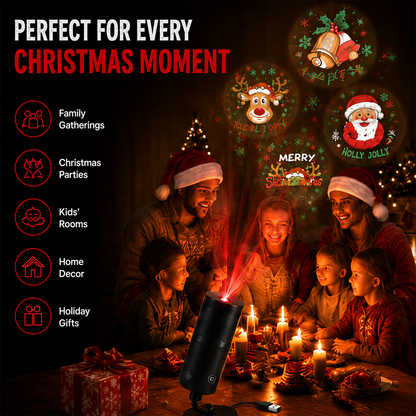 Plug-&-Play HD Star Projector: Halloween 6-Disc Set