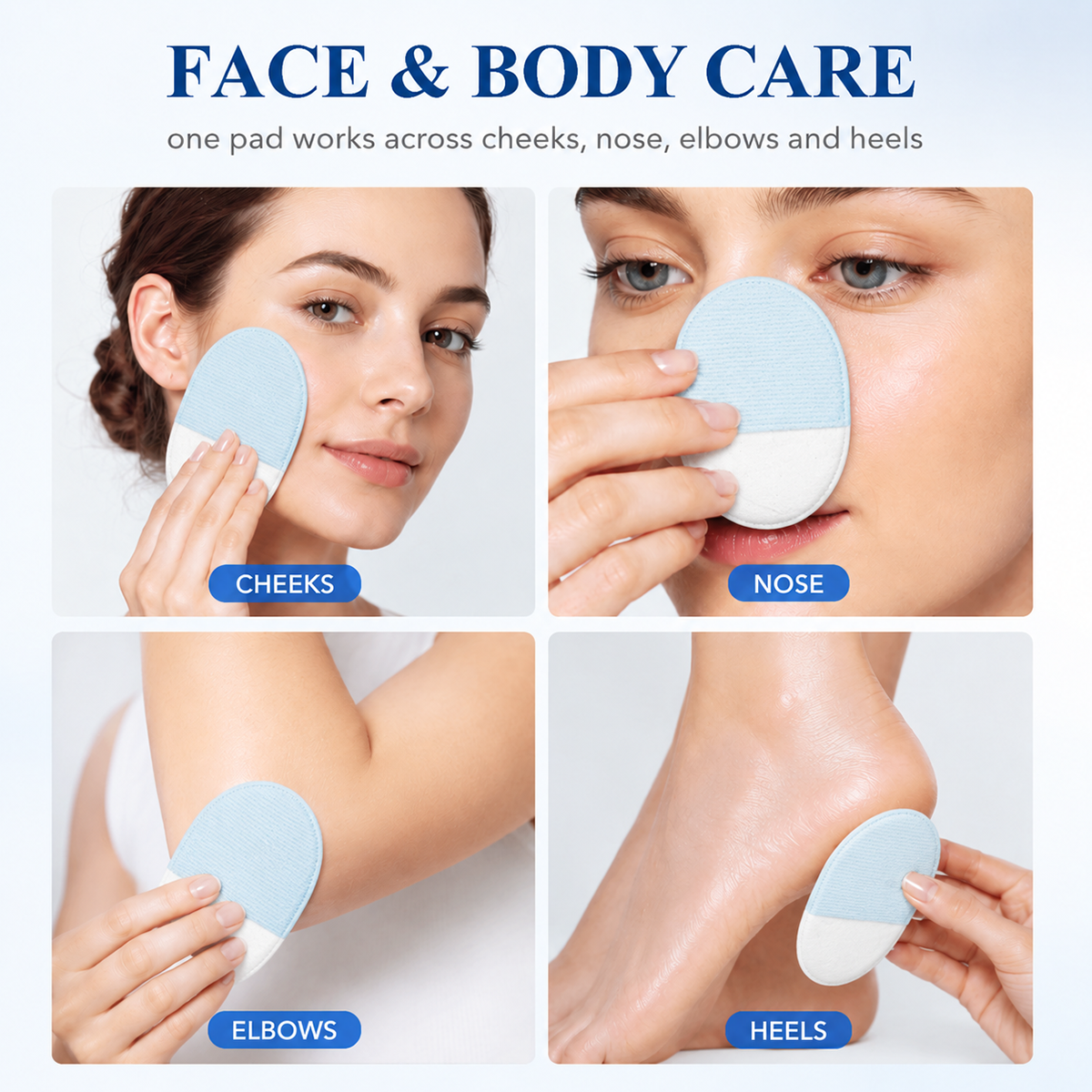 Body Exfoliating Scrub Pads For Bumpy Flaky Skin 8 Pack