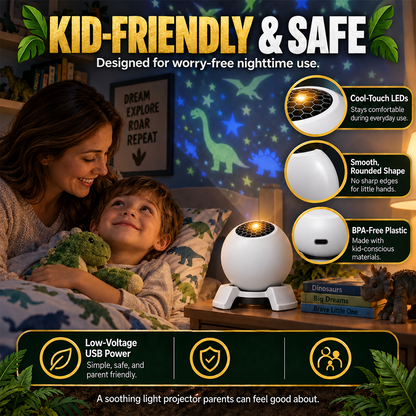 360° Dinosaur Star Projector – Turn Bedtime Into an Adventure