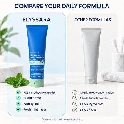 Elyssara 10% Nano Hydroxyapatite Toothpaste - Whitening & Repair