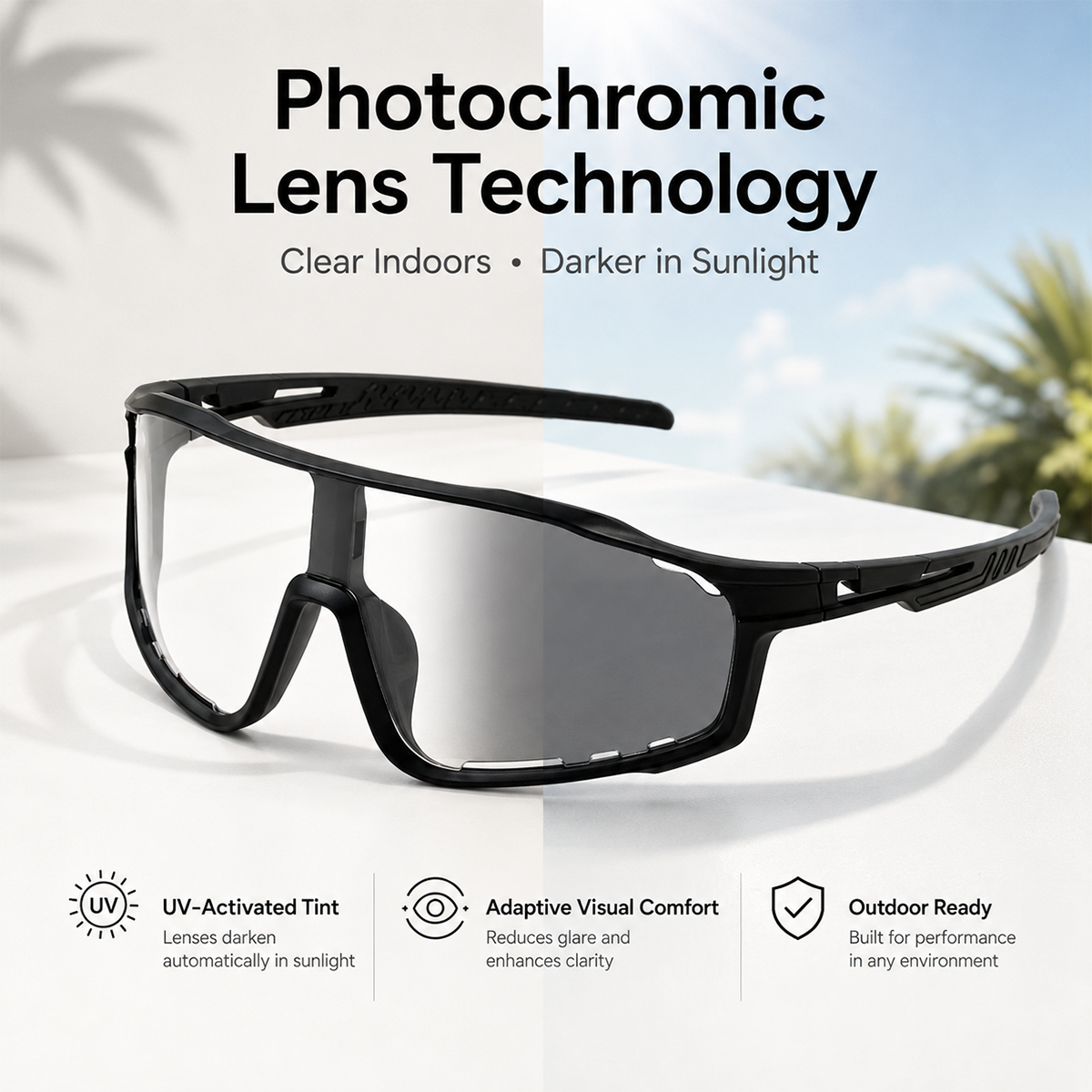 ☀️UV400 Photochromic Polarized Safety Glasses