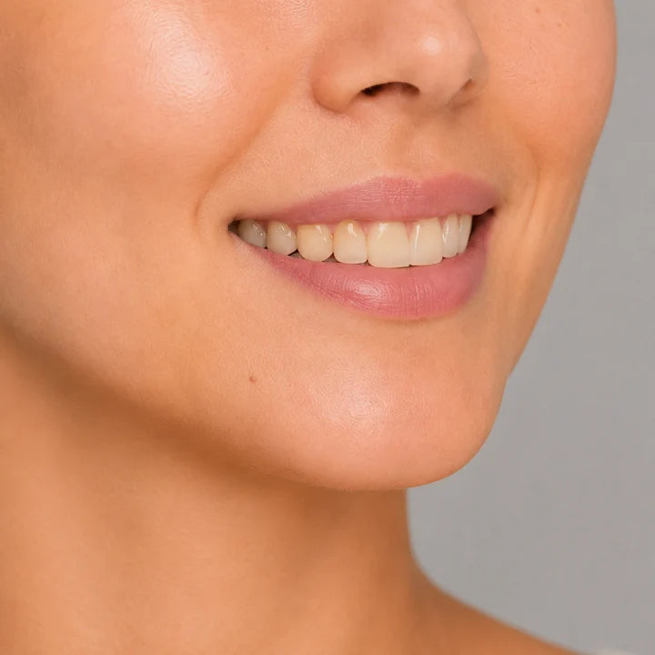 Teeth with visible everyday surface stains