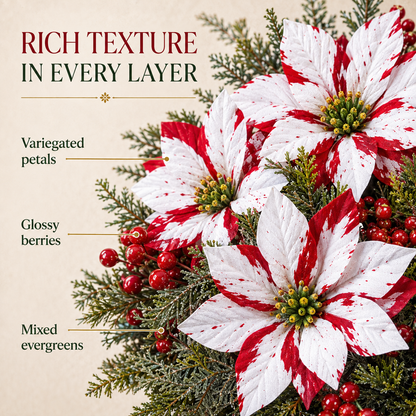 🌺🎄Christmas Poinsettia Planter Inserts
