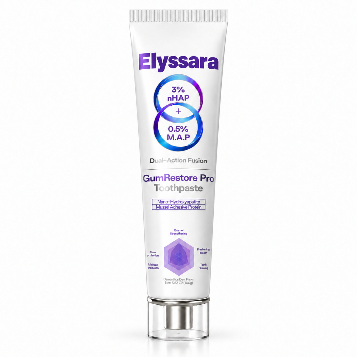 Elyssara Mussel Adhesive Protein Toothpaste | Nano-Hydroxyapatite