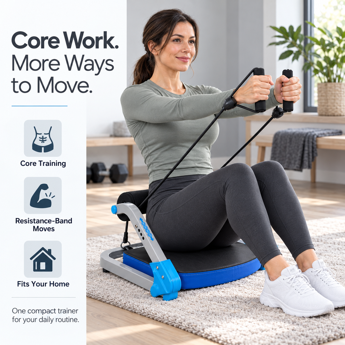 Elyssara Assisted Sit-Up & Ab Trainer