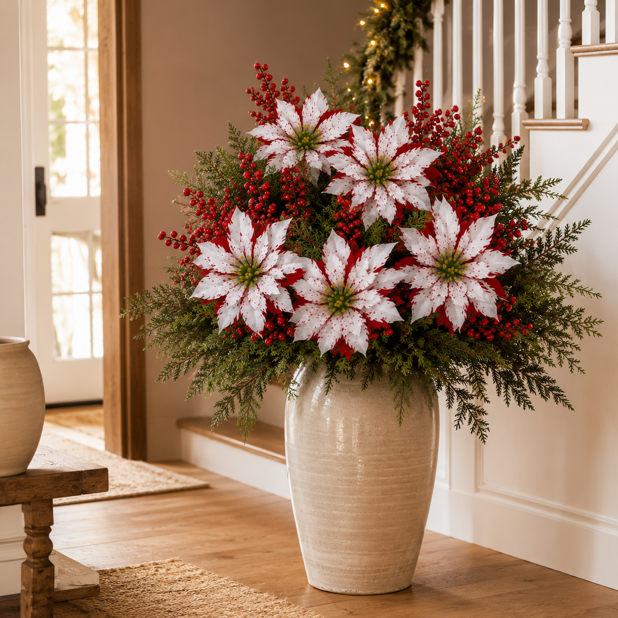 🌺🎄Christmas Poinsettia Planter Inserts