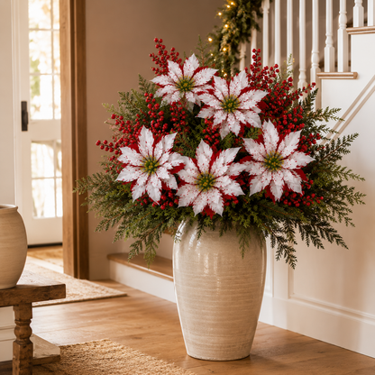🌺🎄Christmas Poinsettia Planter Inserts