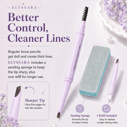 Feather Edge Brow Pencil 3-in-1 Kit (Pencil + Refill + Sanding Sponge)