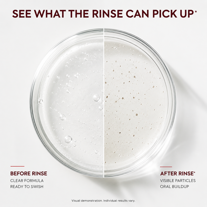 Advanced Stain-Lifting Whitening Mouthwash: Visible Debris Removal & Fresh Breath
