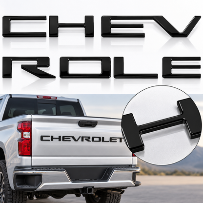 3D Raised Tailgate Letters – Premium ABS Overlay Trim Stickers