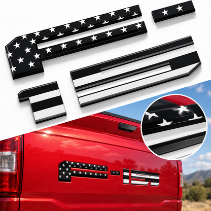 3D Raised Tailgate Letters – Premium ABS Overlay Trim Stickers