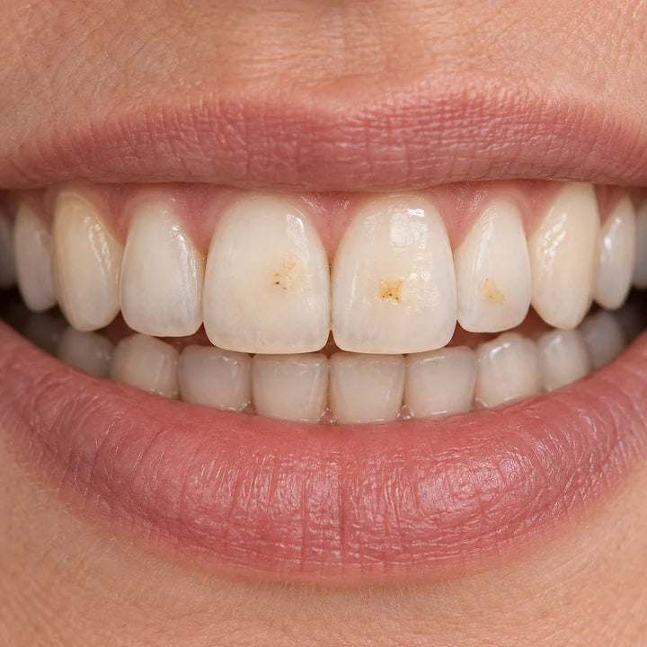 Illustration of the toothpaste’s 3% nano-hydroxyapatite ingredient