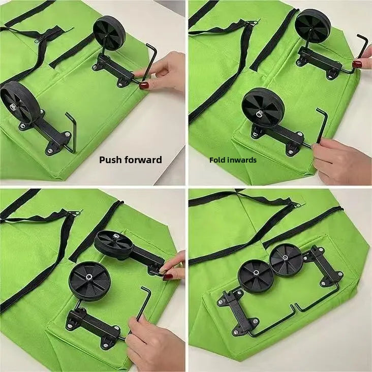 Foldable Shopping Trolley Bag – 23L Large Capacity & Lightweight Hand Truck