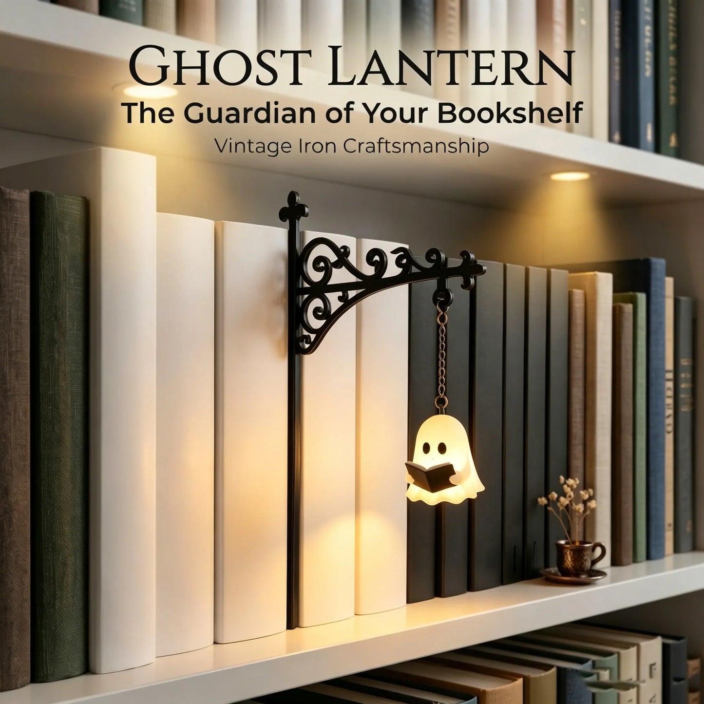 Library Lantern-Decorative Bookshelf Lighting