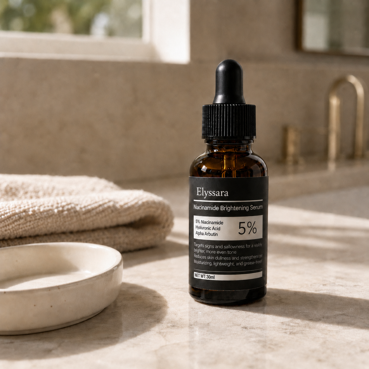 Elyssara 5% Niacinamide + Alpha Arbutin Dark Spot Serum