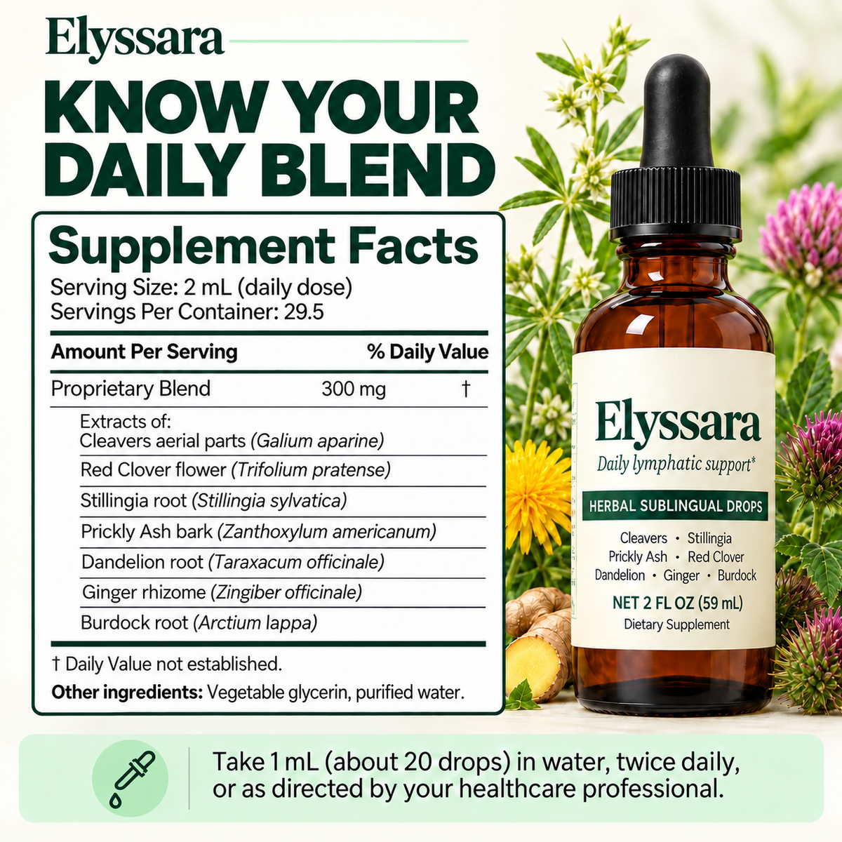 Elyssara Herbal Sublingual Drops