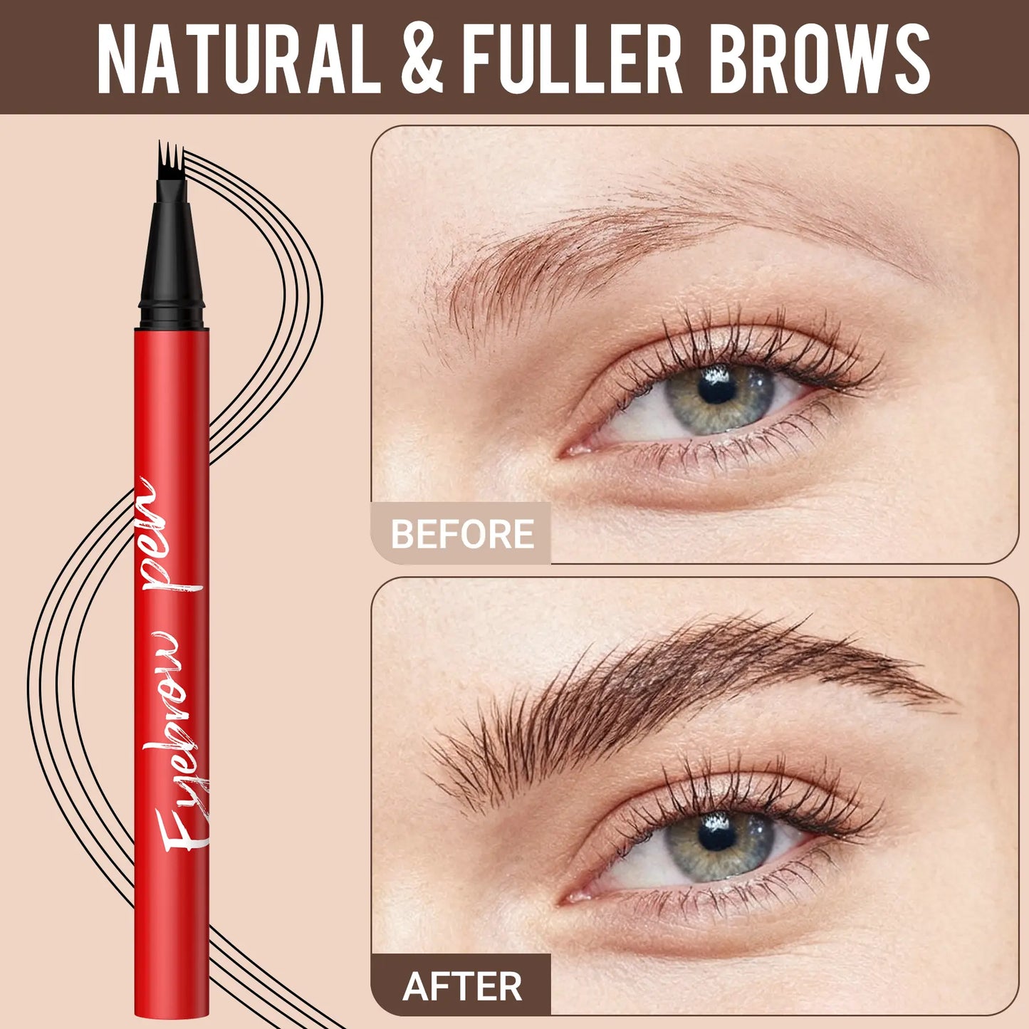 Elyssara Beauty 2-Pack Eyebrow Pens – Natural Hair-Like Strokes