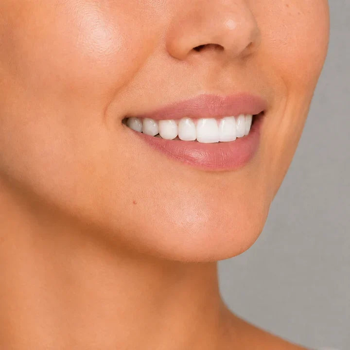 Illustrative smile after a daily brushing routine