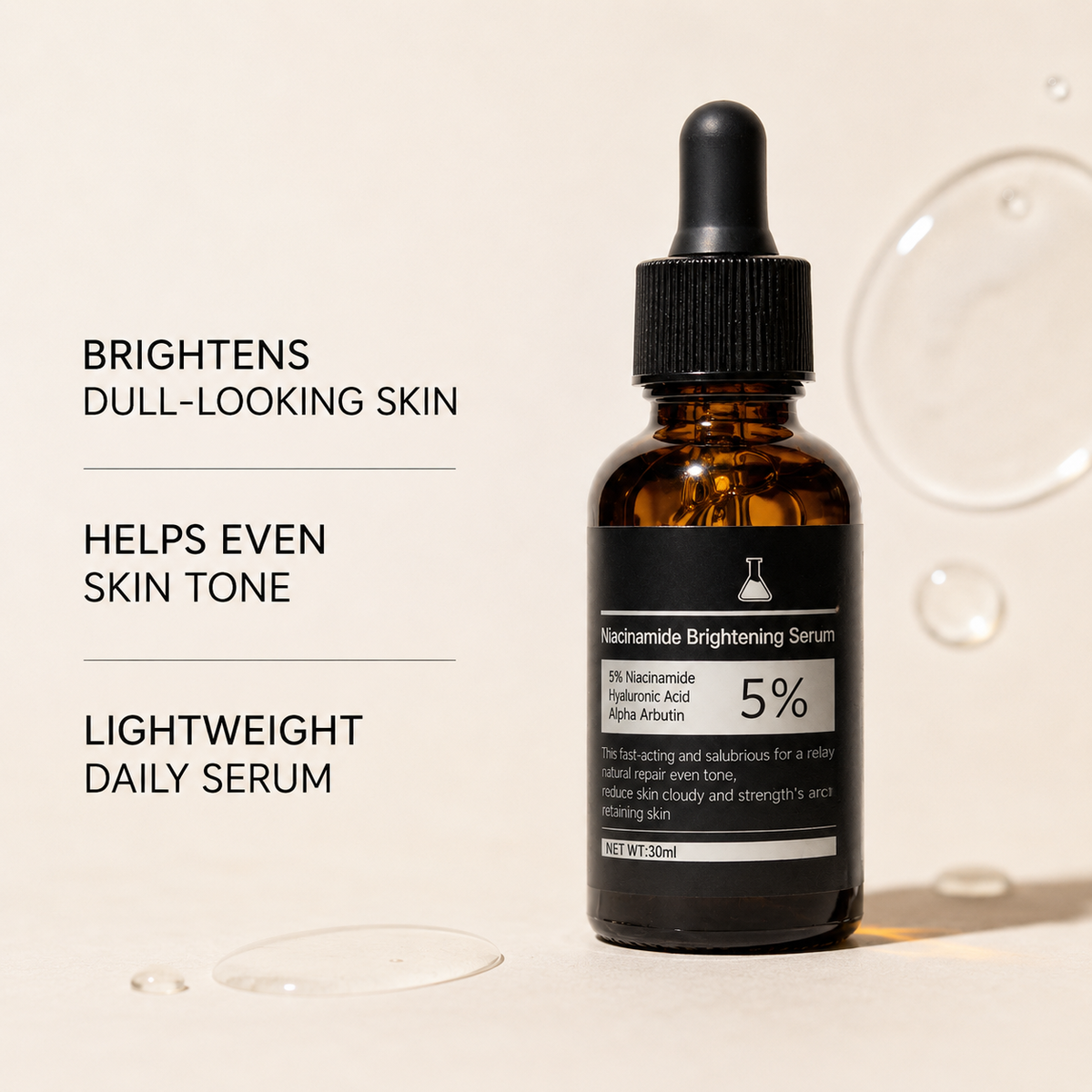 Elyssara 5% Niacinamide + Alpha Arbutin Dark Spot Serum