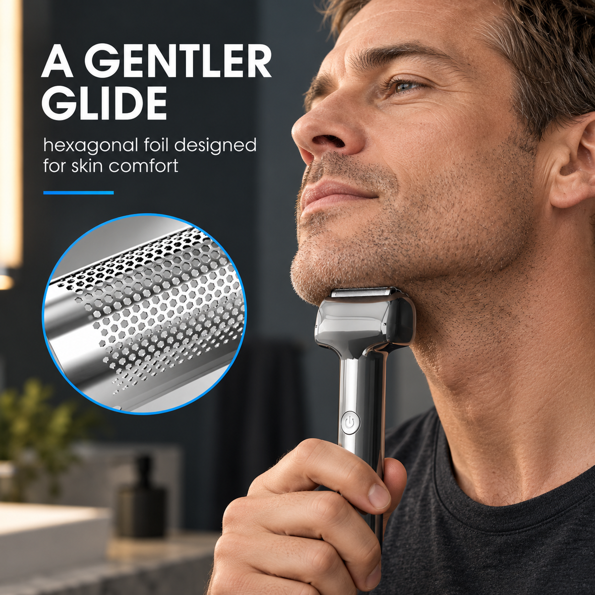 2026 Men's Rechargeable Foil Electric Shaver – Efficient Close Shaving, Cordless Portable Wet & Dry Beard Razor for Daily Grooming