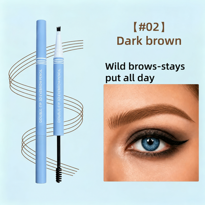 Waterproof 2-in-1 Micro-Fork Eyebrow Pen & Tinted Gel