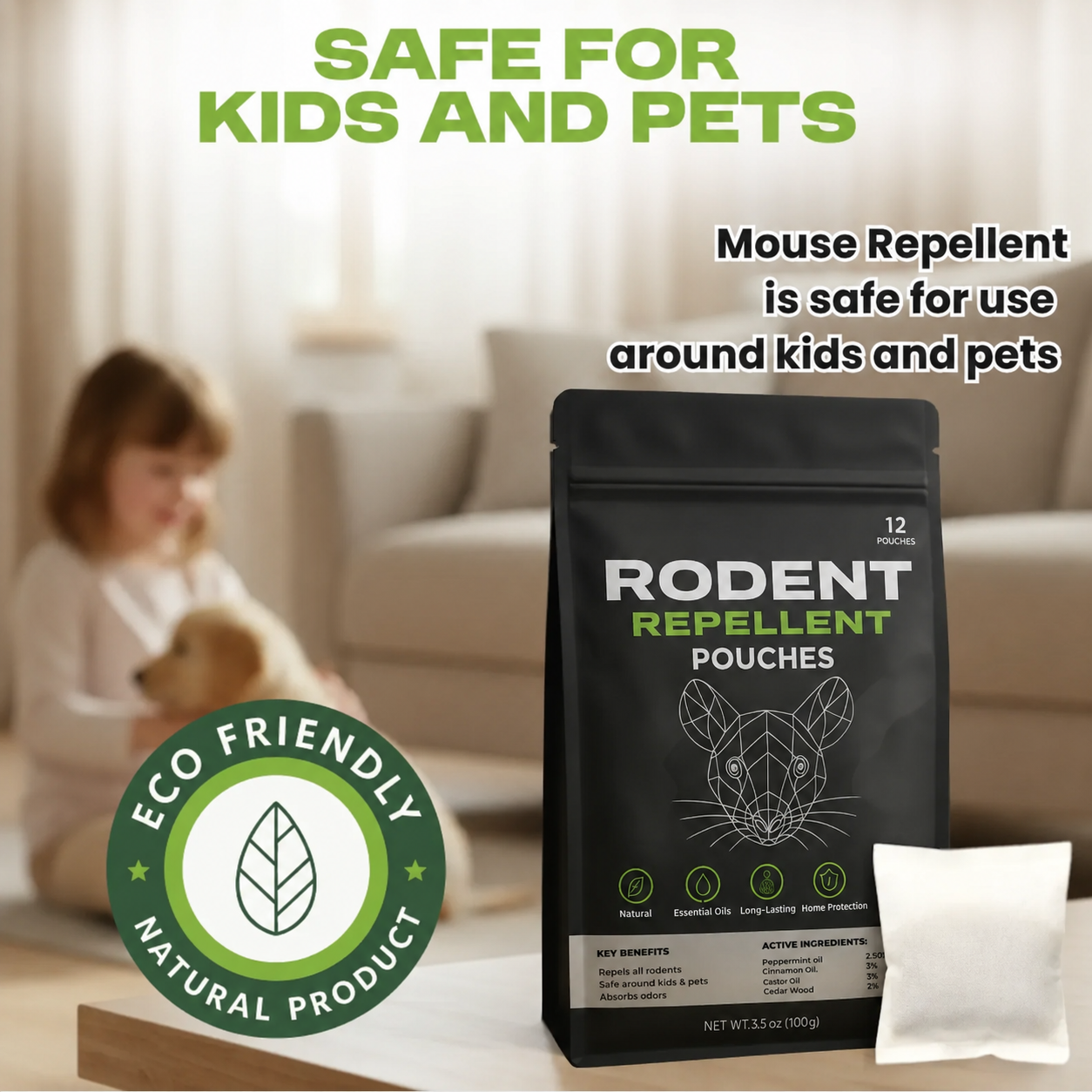 Rodent Repellent Pouches