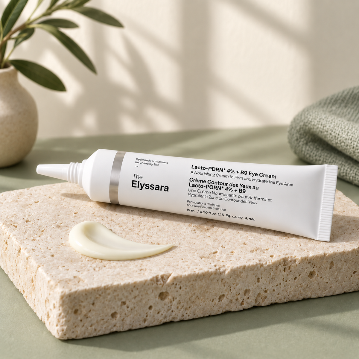 The Elyssara Lacto-PDRN 4% + B9 Eye Cream - Firming & Brightening Eye Care