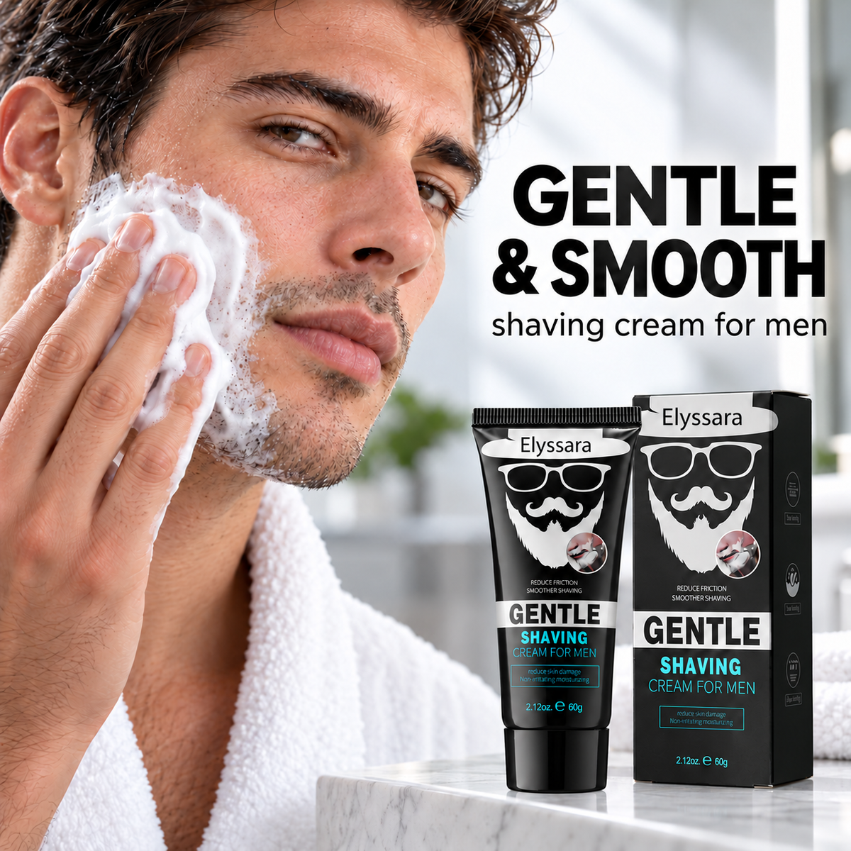 Elyssara Men’s Smooth Glide Shaving Cream