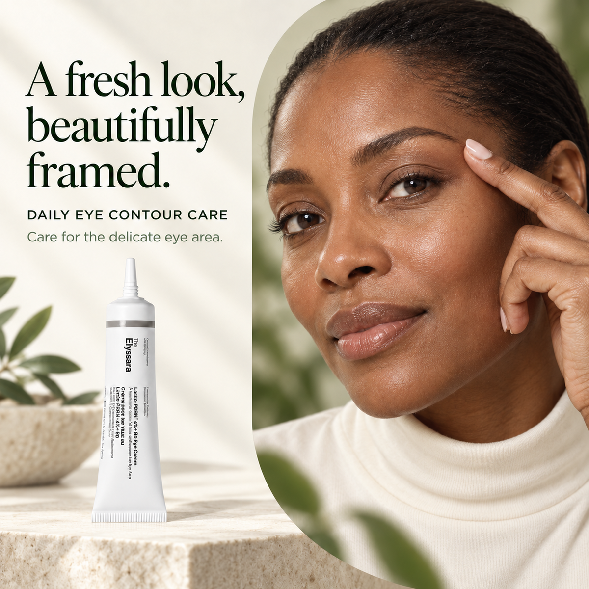 The Elyssara Lacto-PDRN 4% + B9 Eye Cream - Firming & Brightening Eye Care