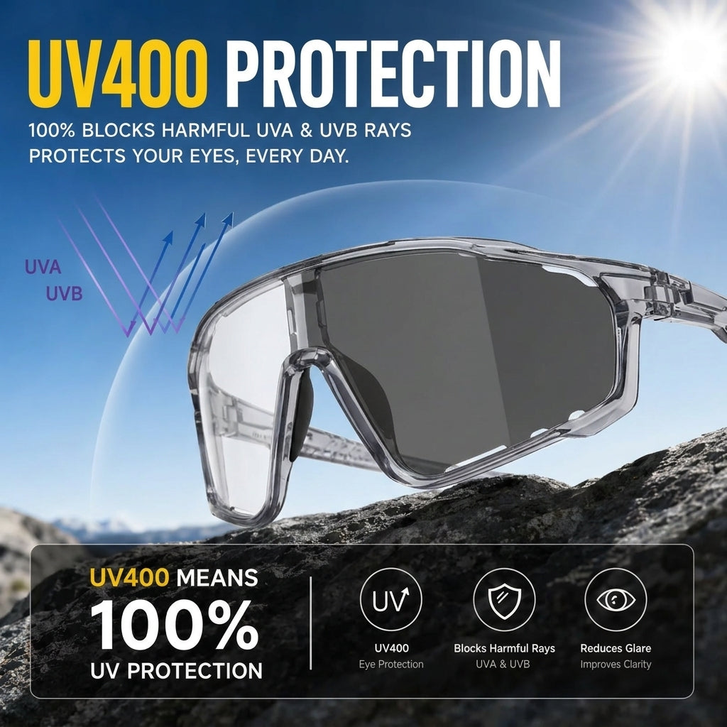☀️UV400 Photochromic Polarized Safety Glasses