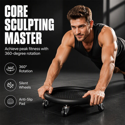 Abdominal Roller Wheel Disc with Knee Mat – Stable 💪